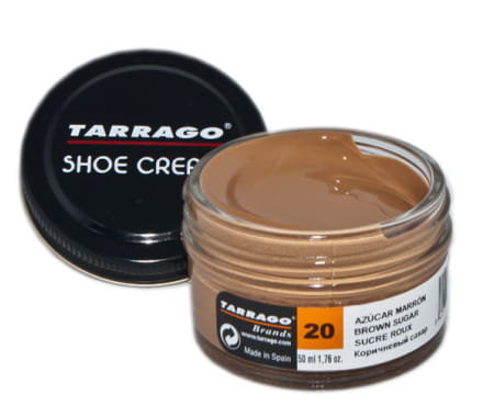 TARRAGO SHOE CREAM Pasta krem do skór BRĄZOWY CUKIER 20