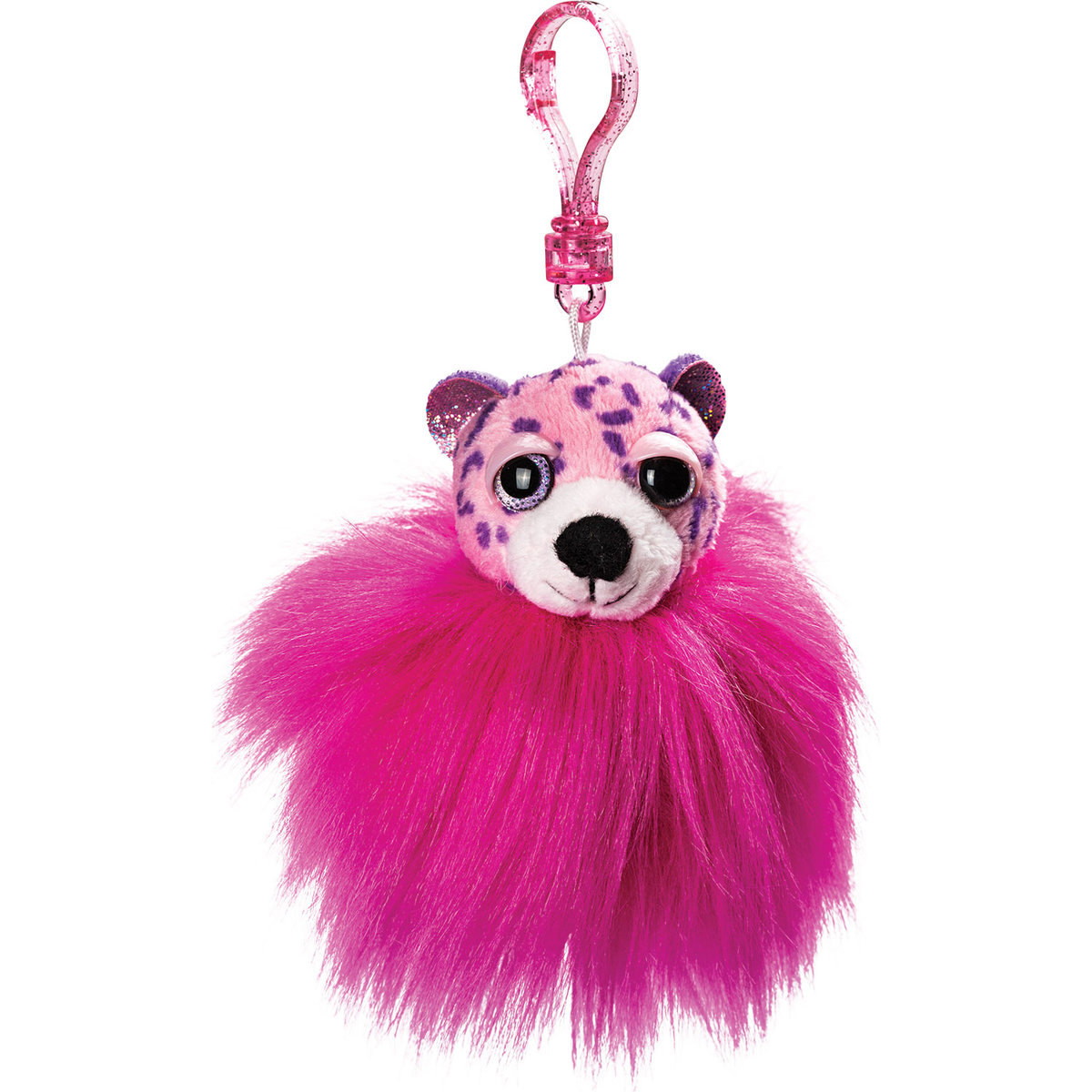 Suki Pompon różowy leopard
