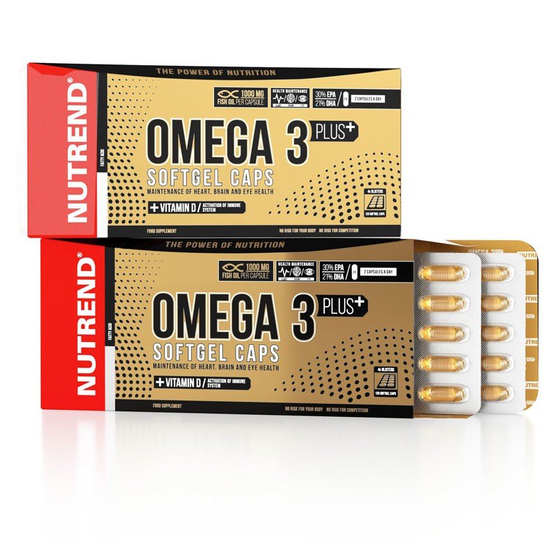 Nutrend Omega 3 PLUS 120 softgel caps