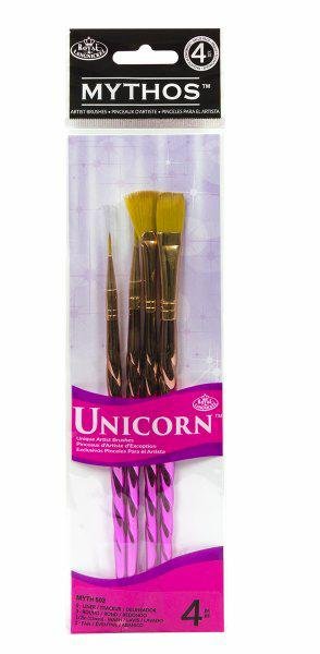 Pędzle Mythos Jednorożec - Zestaw 503  (4 Szt.)