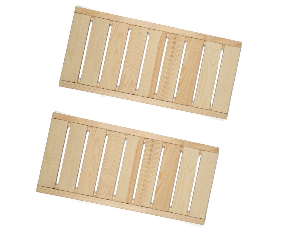 Półka Prosta 2 Szt Do Regału Drewnianego Lsr Naturalny 70X33 Cm Drewno Sosnowe / Wamar-Sosenka