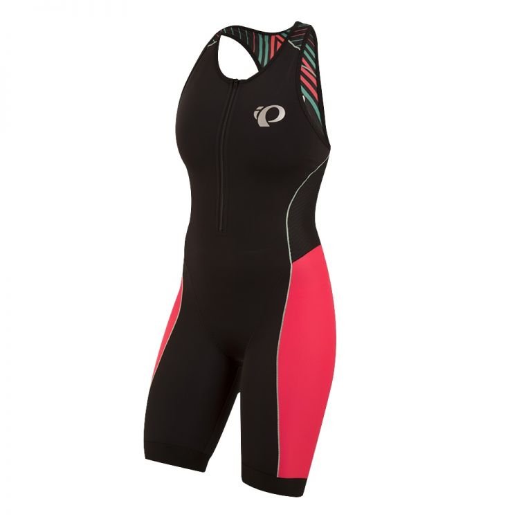 Pearl Izumi Elite Pursuit Tri Suit Triathlon Body/jednoczęściowy krótki damski czarny/czerwony 2017, S (34/36) 13211704-5KI