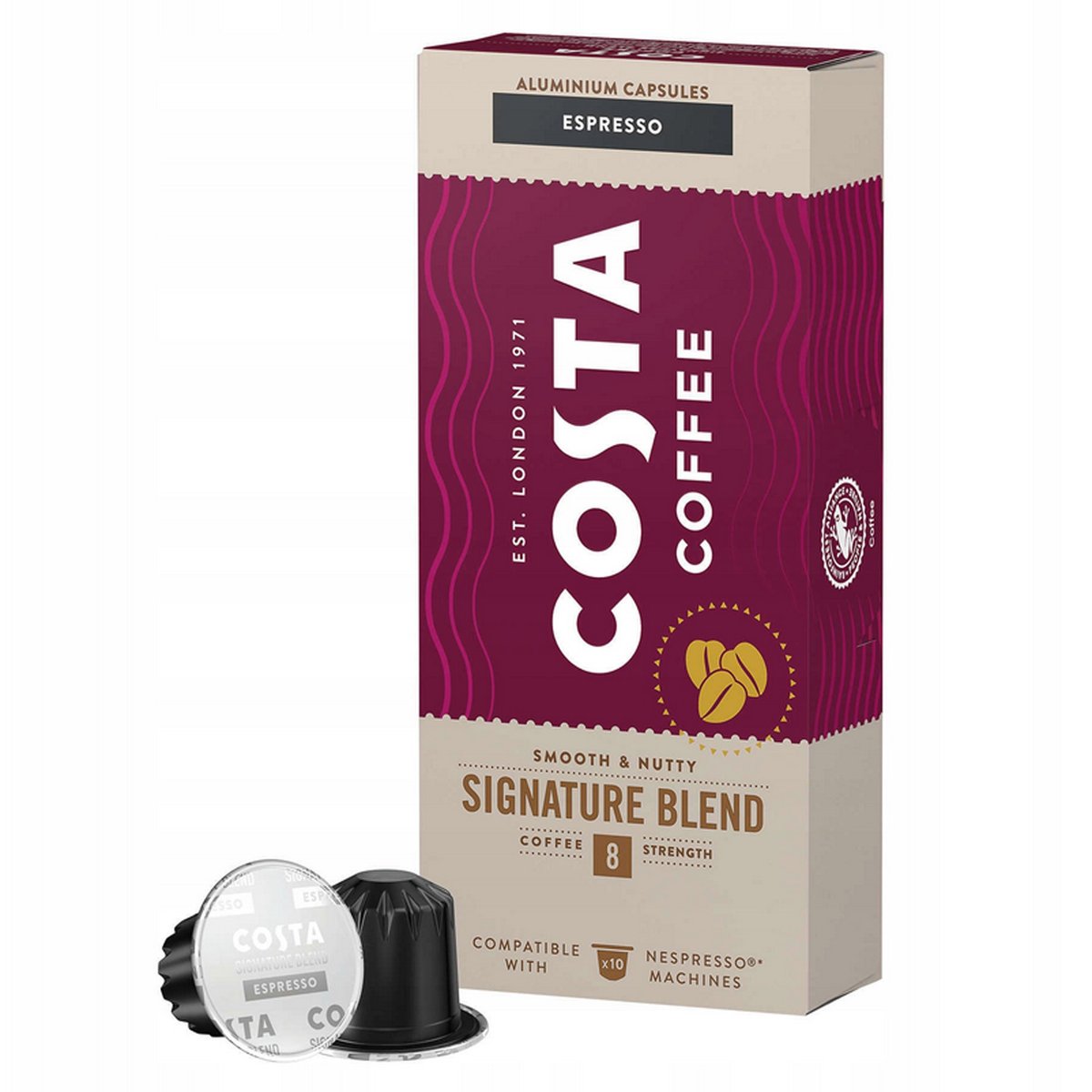 Costa Kapsułki Coffee Signature Blend, Kompatybilne Z Nespresso Espresso 8
