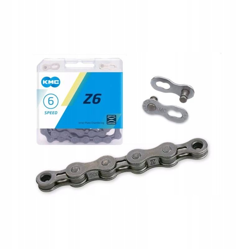 KMC KMC Łańcuch KMC Z6 szary 5,6 rz 114 ogniw 7,3 mm uniwersalny 22405-uniw