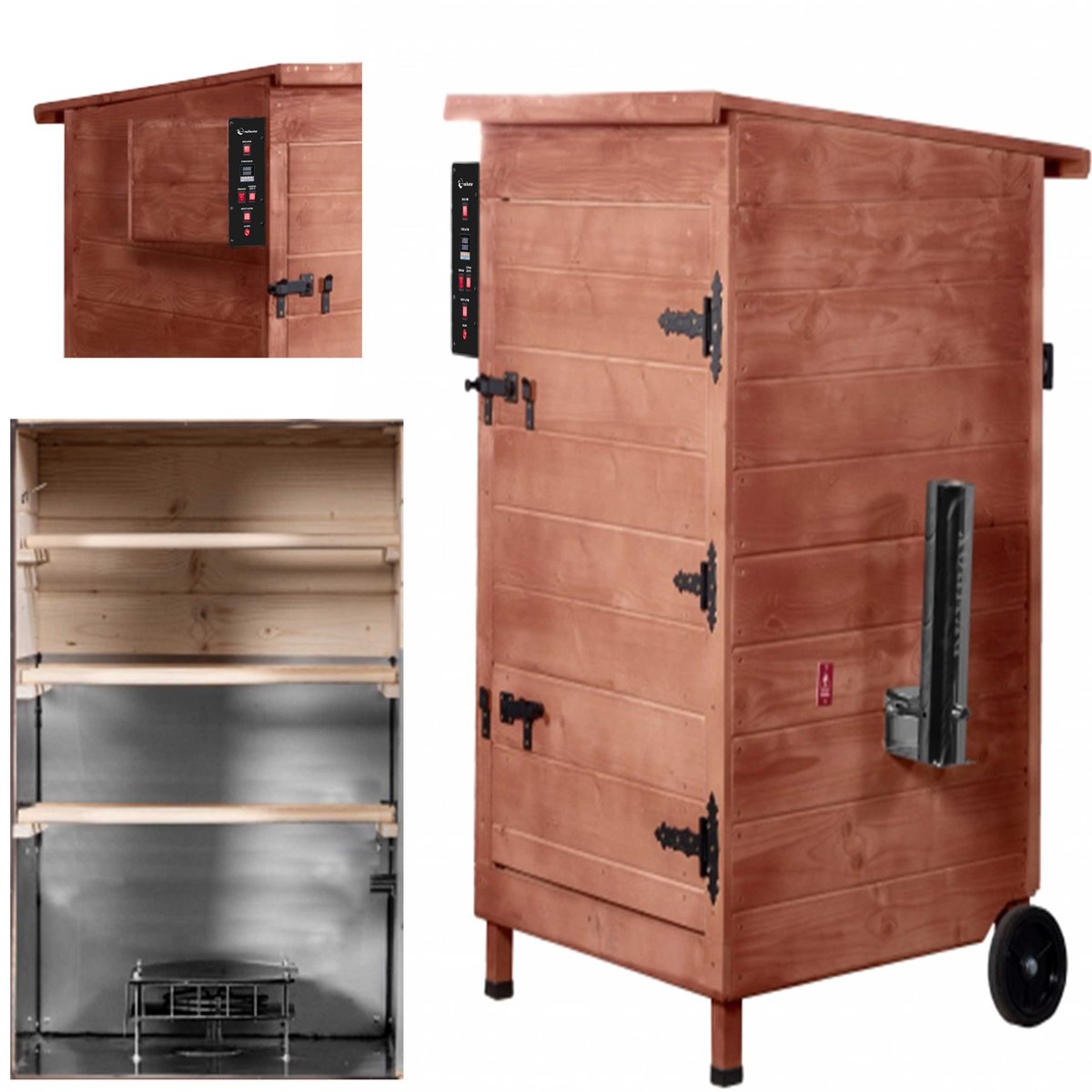 Wędzarnia Smoker Realhunter Basic 270 L 2000W Orzech