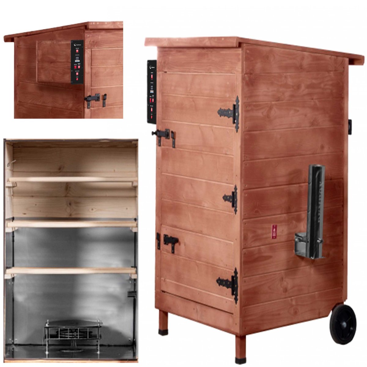 Wędzarnia Smoker Realhunter Basic 420 L 2000W Orzech