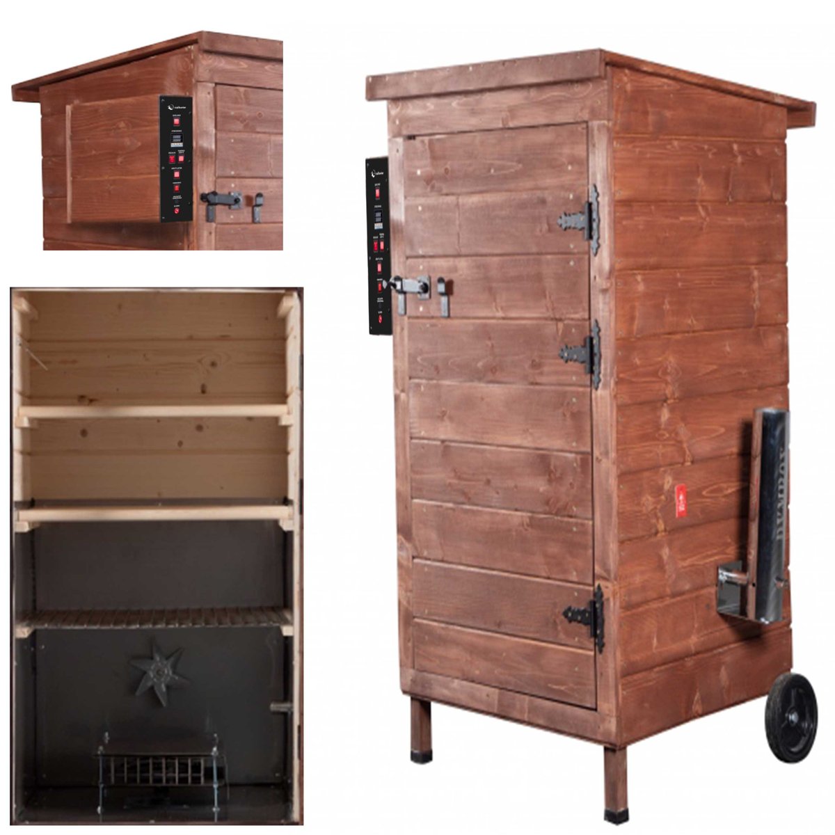 Wędzarnia Smoker Realhunter Optimum 200 L 1500W Orzech