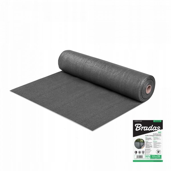 Siatka Cieniująca 90%, 1,2X10M, 135G - Szare Uv