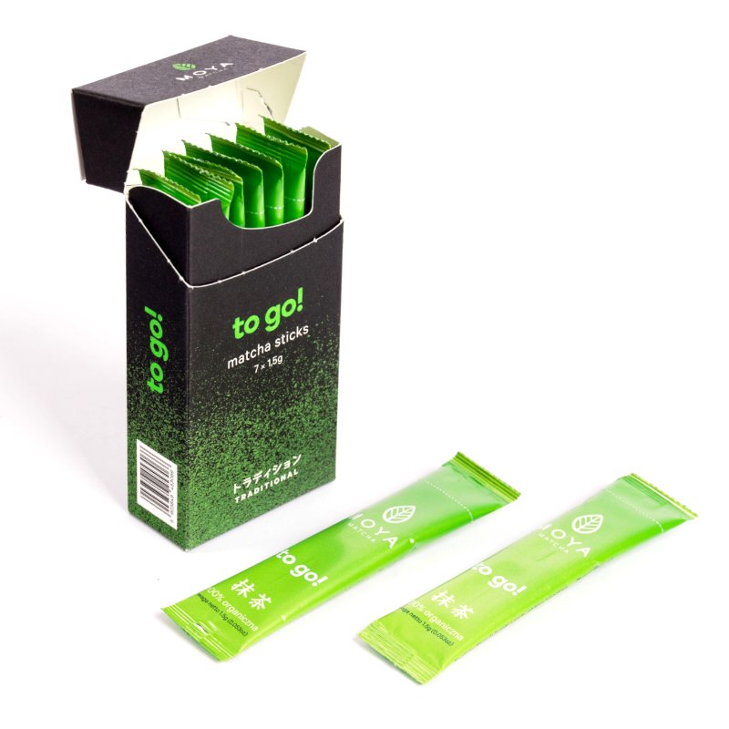 Moya Matcha Tradycyjna To Go! Organiczna Japońska Herbata - 7 Saszetek Matchy