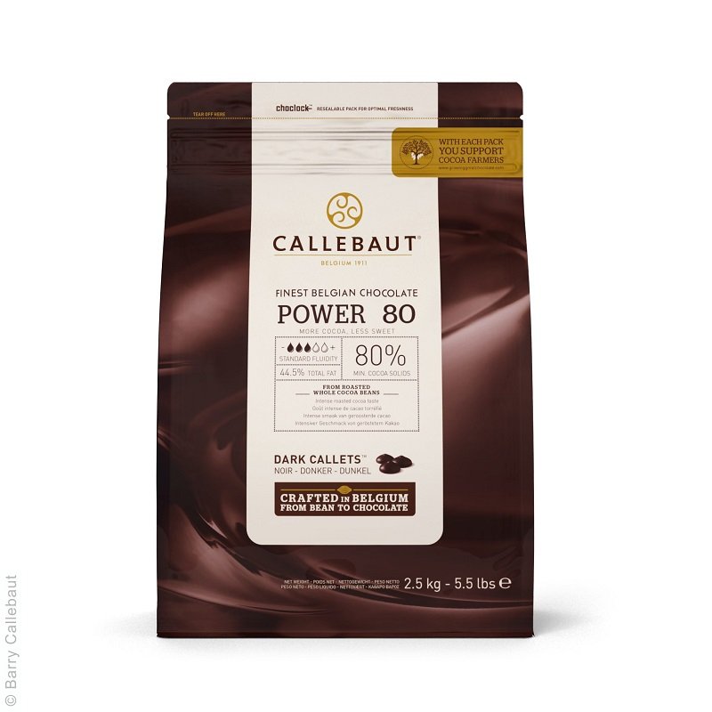 Callebaut Power 80 Ciemna Belgijska Czekolada 2.5Kg