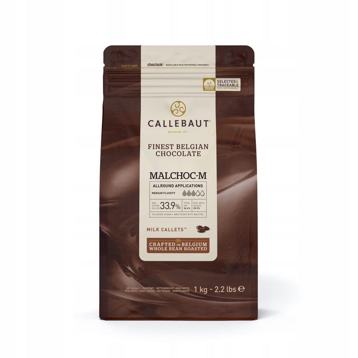 Callebaut Czekolada Mleczna Malchoc 1Kg Bez Cukru