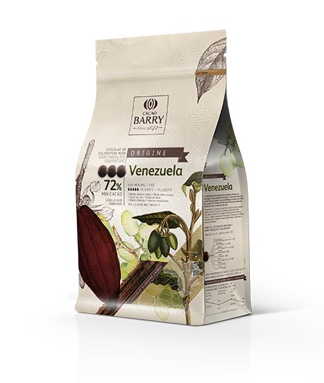 Cacao Barry Venezuela 72% Ciemna Czekolada 2.5 Kg
