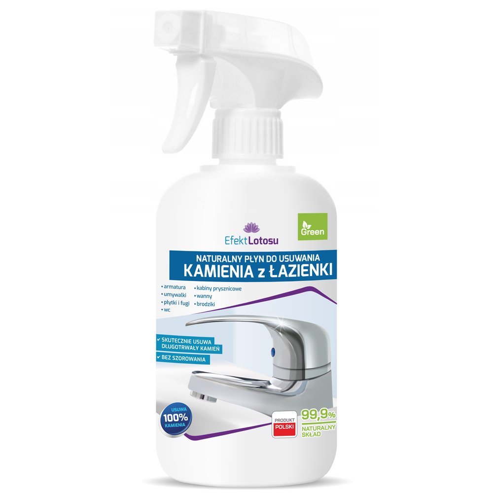 Naturalny Płyn do Usuwania Kamienia z Łazienki EfektLotosu 500ml