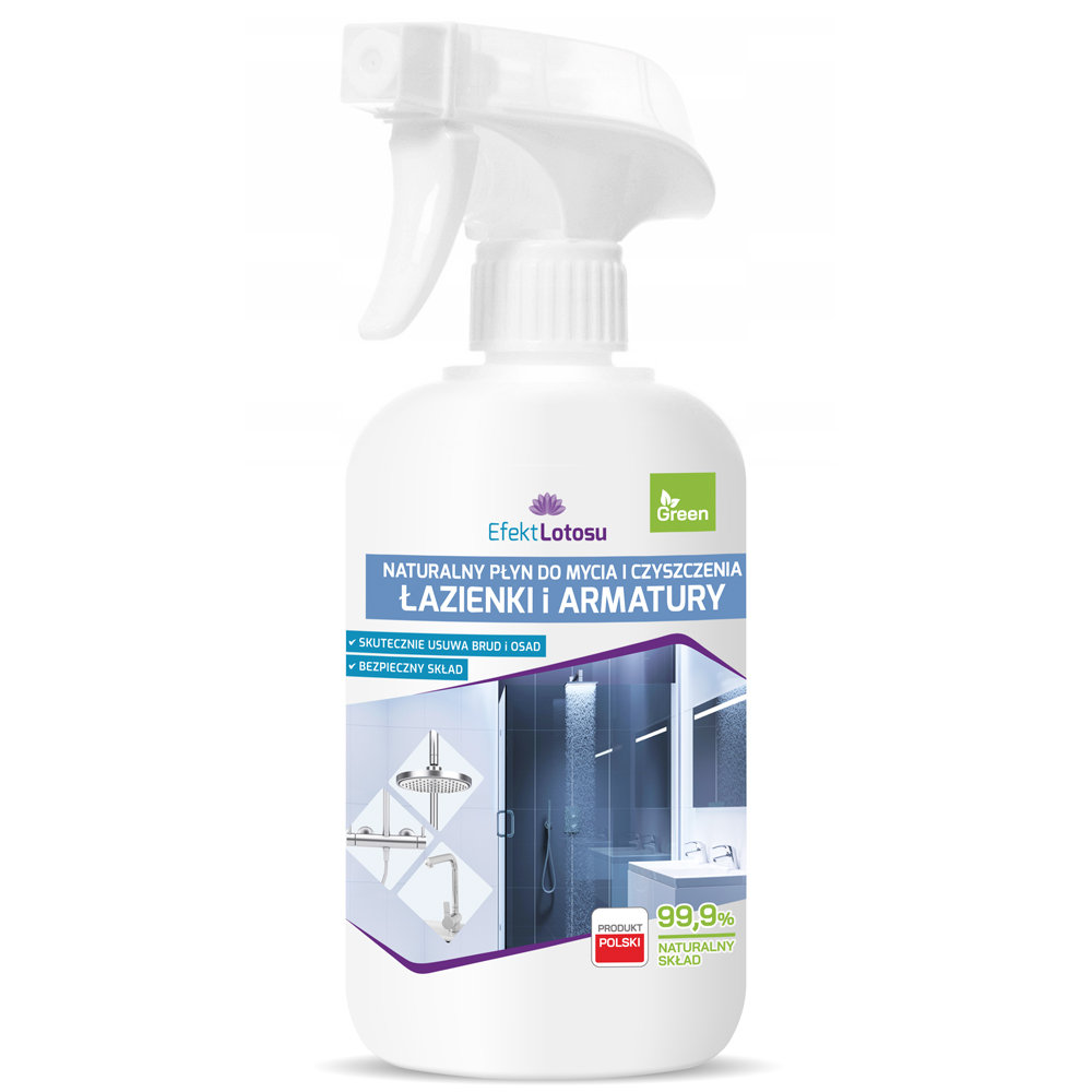 Naturalny Płyn do Mycia i Czyszczenia Łazienki i Armatury EfektLotosu 500ml