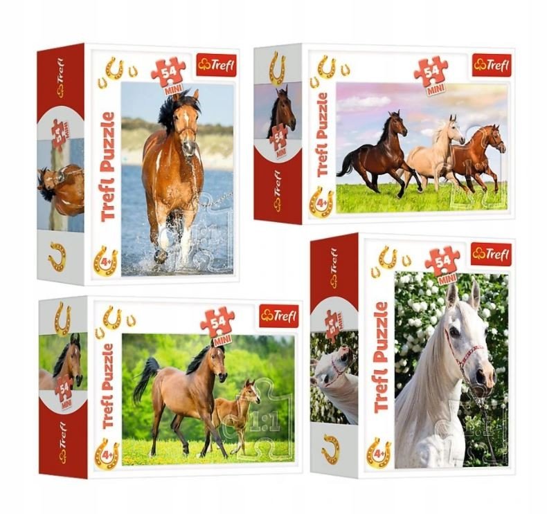 Puzzle, mini Świat Koni, 54 el.