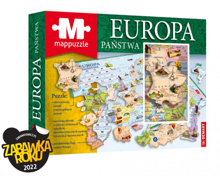 Mappuzzle - Europa Państwa - Opracowanie zbiorowe