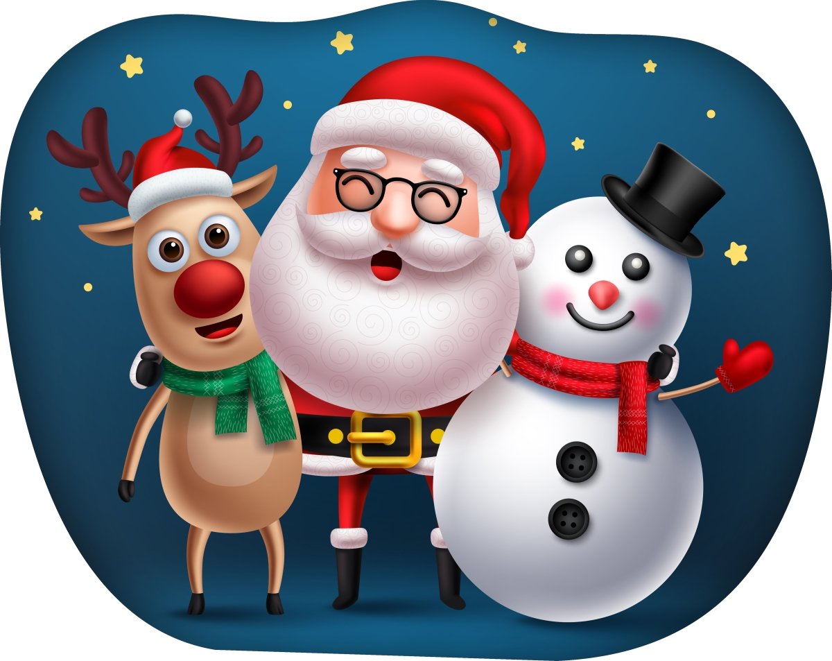 Poduszka Kształtka Bożonarodzeniowa, Mikołaj, Święta, Podi-124