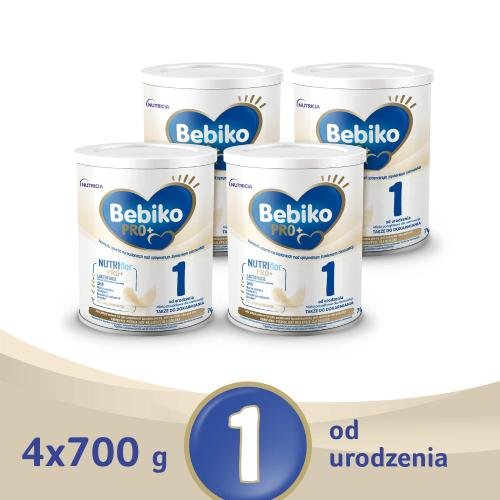 Zestaw Bebiko Pro+ 1 Mleko Początkowe, 4 X 700G