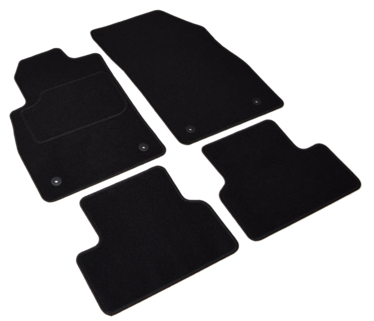 Chevrolet Cruze 2009-2014R. - Czarne Dywaniki Welurowe W Jakości Economy