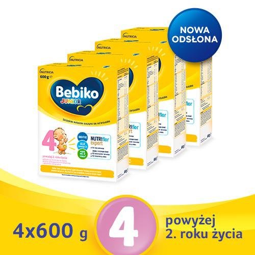 Zestaw Bebiko Junior 4 Nutriflor Expert 4 X 600 G