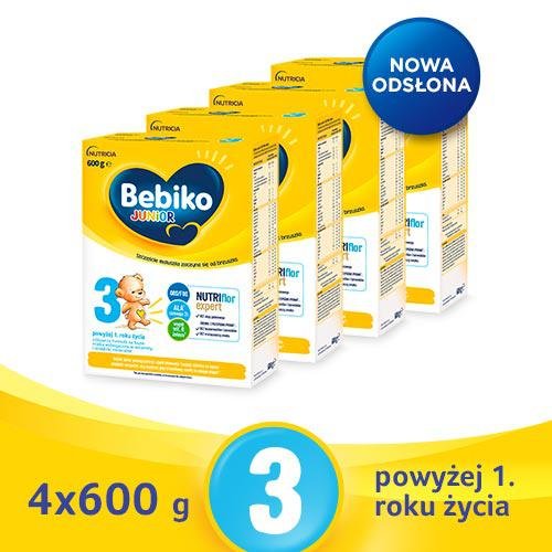 Bebiko Junior 3 NUTRIflor Expert Odżywcza formuła na bazie mleka – dla dzieci powyżej 1. roku życia