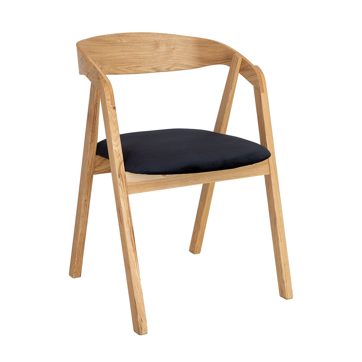 Krzesło Tapicerowane Skandynawskie Dąb Naturalny / Elplast