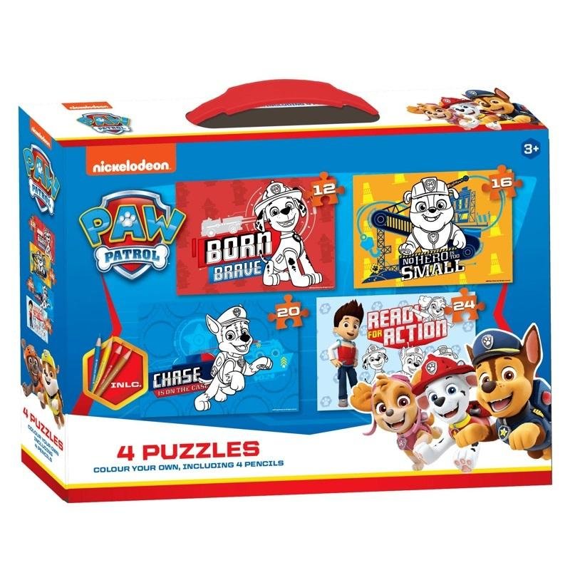Daffi Puzzle do kolorowania Psi Patrol 4 rodzaje - Daffi