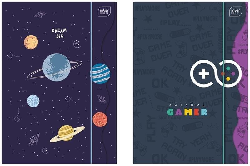 Interdruk Teczka z gumką A4+ Shape Boys 10 szt.