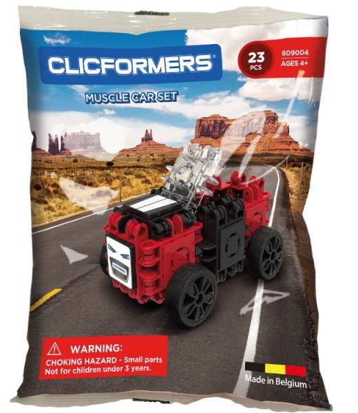 Clics TOYS KLOCKI DLA DZIECI CLICFORMERS MUSCLE CAR 23e CL809004