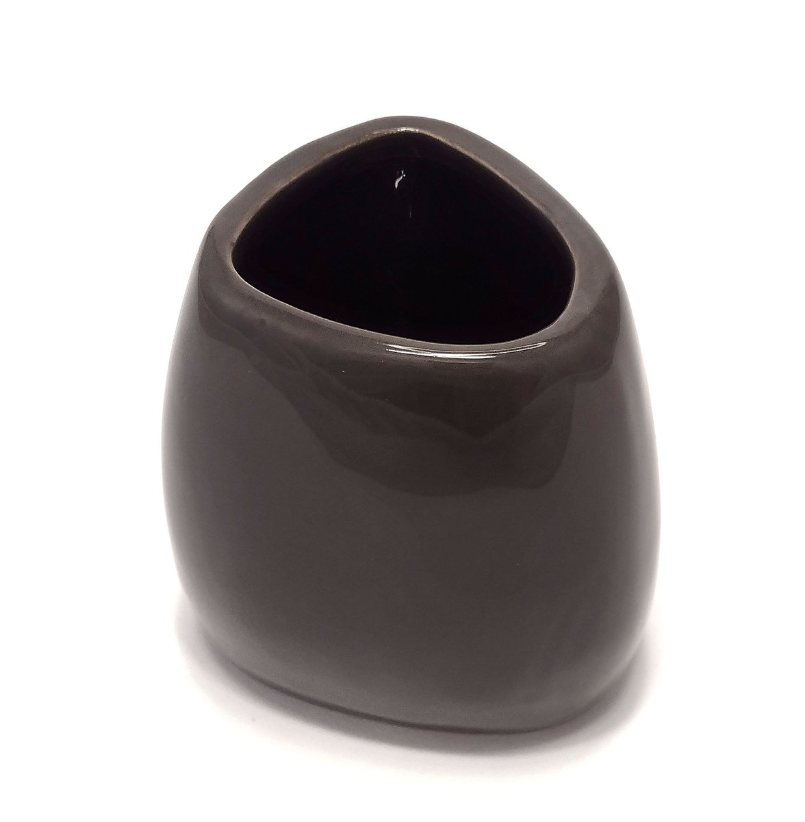 Ceramiczny Kubek Łazienkowy. Ciemny Szary.