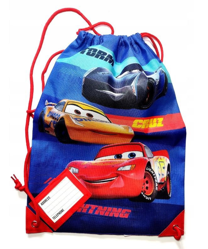 Worek, Torba Sportowa, Na Buty 44 X 31 Cm Cars