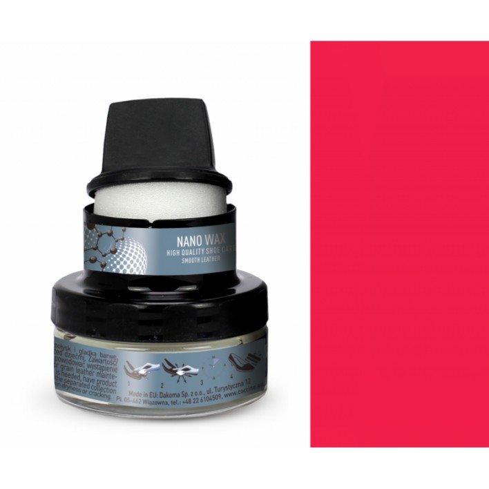 Krem Z Nanocząsteczkami Do Skóry Licowej Czerwony Coccine Nano Wax 50 Ml