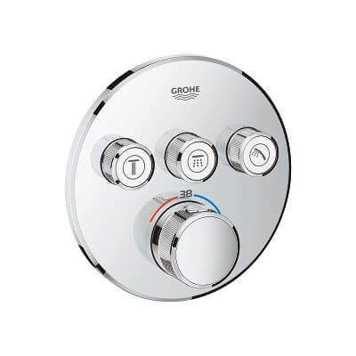 Grohe bateria termostatyczna do obsługi trzech wyjść wody Grohtherm SmartControl 29121000 29121000
