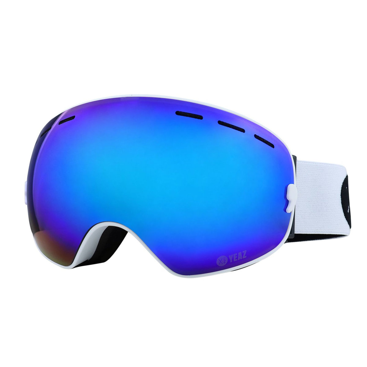 Xtrm-Summit Gogle Narciarskie I Snowboardowe Z Niebieską/Czarną Lustrzaną Ramką