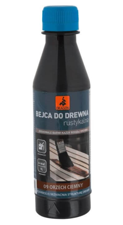 Dragon Rozpuszczalnikowa bejca do drewna RUSTYKALNA