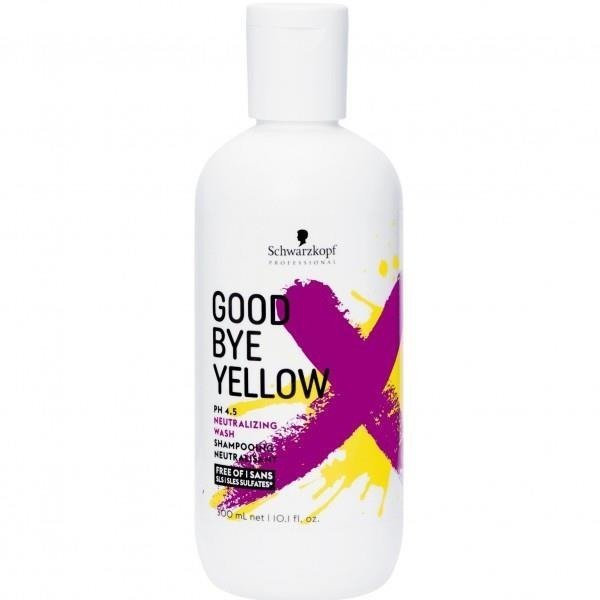 Schwarzkopf Prof Szampon do neutralizacji żółtych odcieni włosów farbowanych i rozświetlonych Goodbye Yellow Objętość 300 ml )
