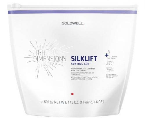 Goldwell Light Dimensions Silklift Strong Control Ash, Rozjaśniacz z Bondem do 9 Tonów Super Wydajny z Kontrolą Tonowania, 500g