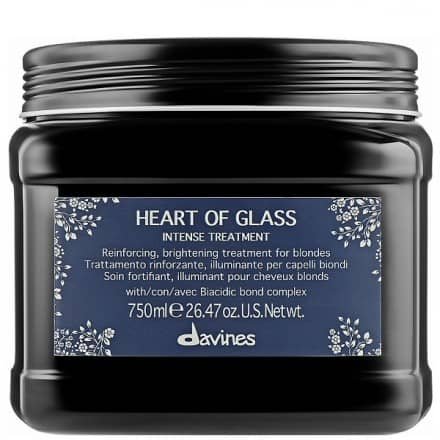 Davines Heart of Glass Intense Treatment, Kuracja Wzmacniająca i Rozświetlająca do Włosów Blond, 750ml