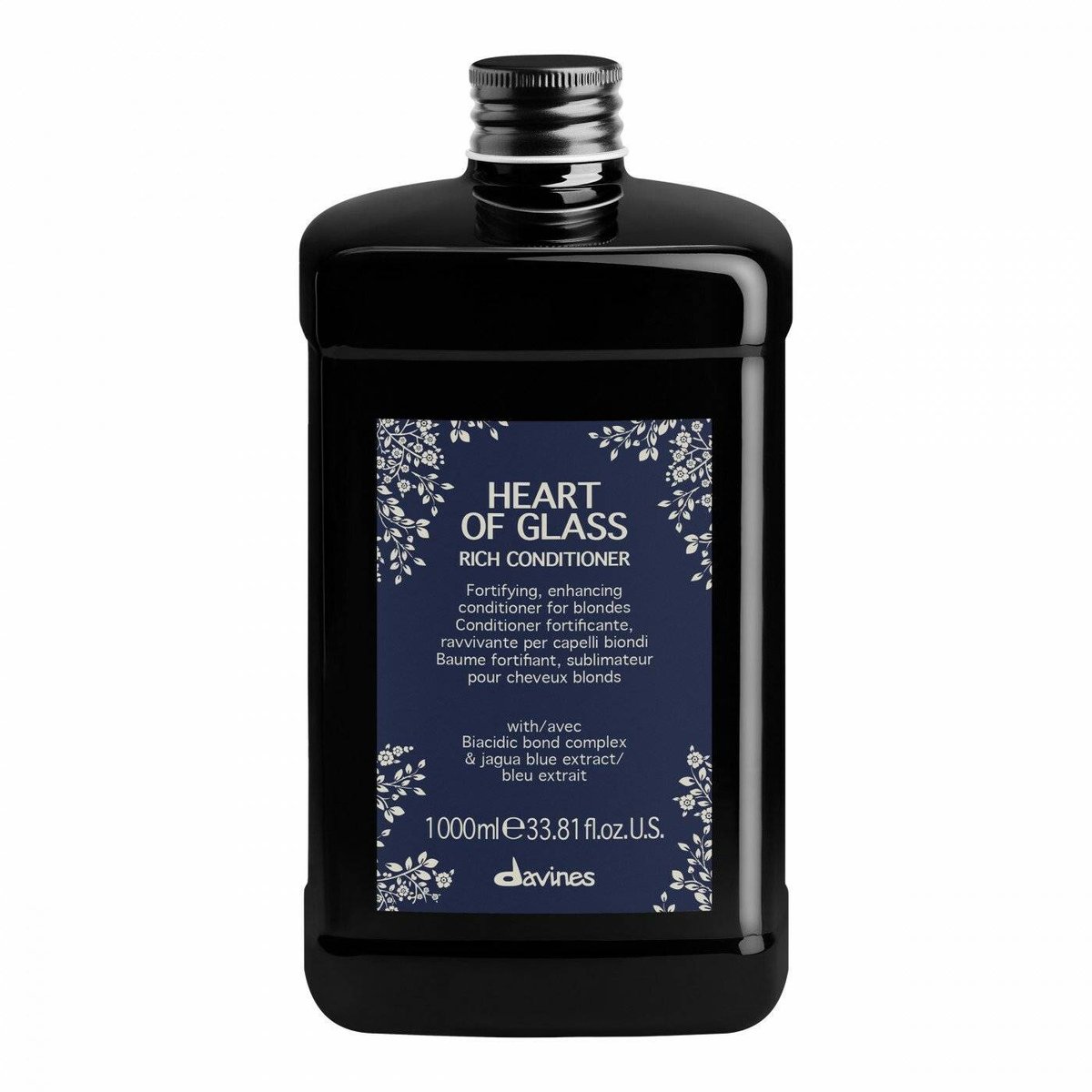 Davines Heart of Glass Rich Conditioner, Odżywka o Intensywnym Działaniu do Włosów Blond, 1000ml