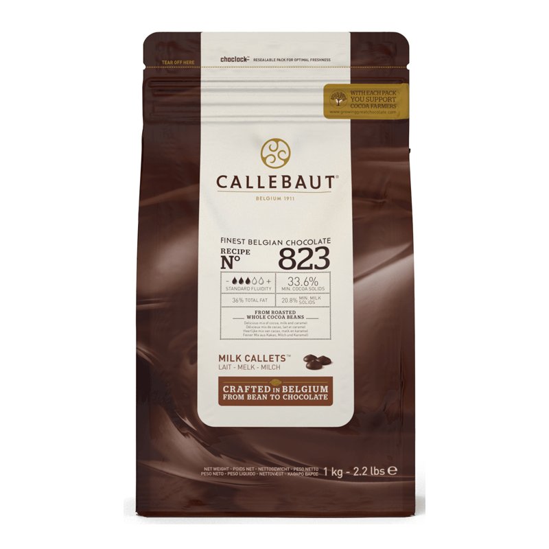 Callebaut 823Nv Mleczna Belgijska Czekolada 1Kg