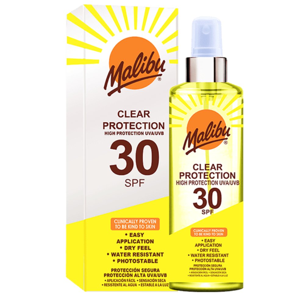 MALIBU Clear Protection SPF30 preparat do opalania ciała 250 ml unisex