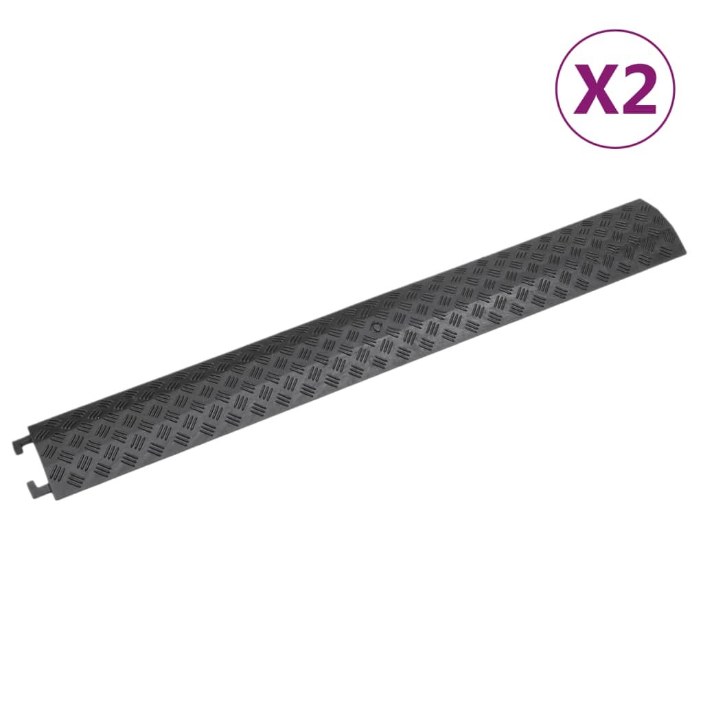 Vidaxl Najazdy Kablowe, 2 Szt., 98,5 Cm, Czarne