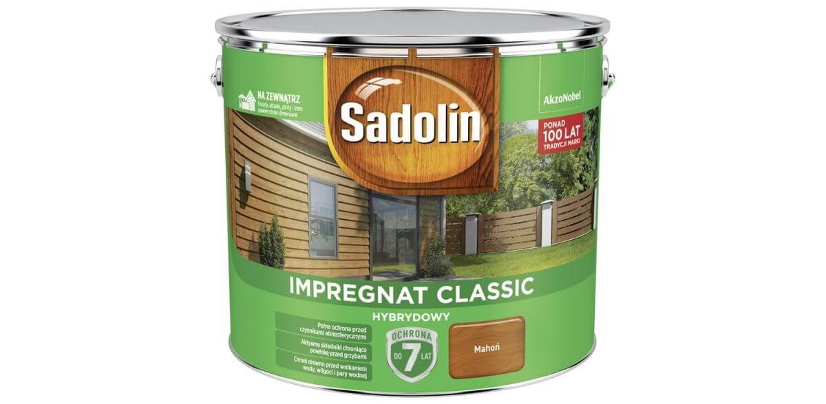 Sadolin Impregnat do drewna Hybrydowy mahoń 9 l 5327514