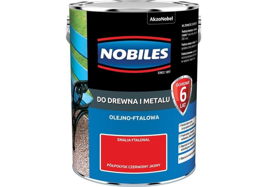 Nobiles alkidowa 5L Czerwony Jasny farba Ftalonal