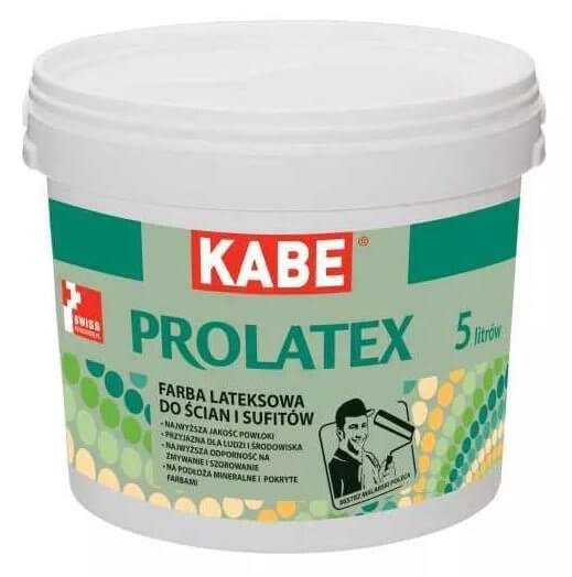 Kabe FARBY PROLATEX MATOWY BIAŁY 5 L