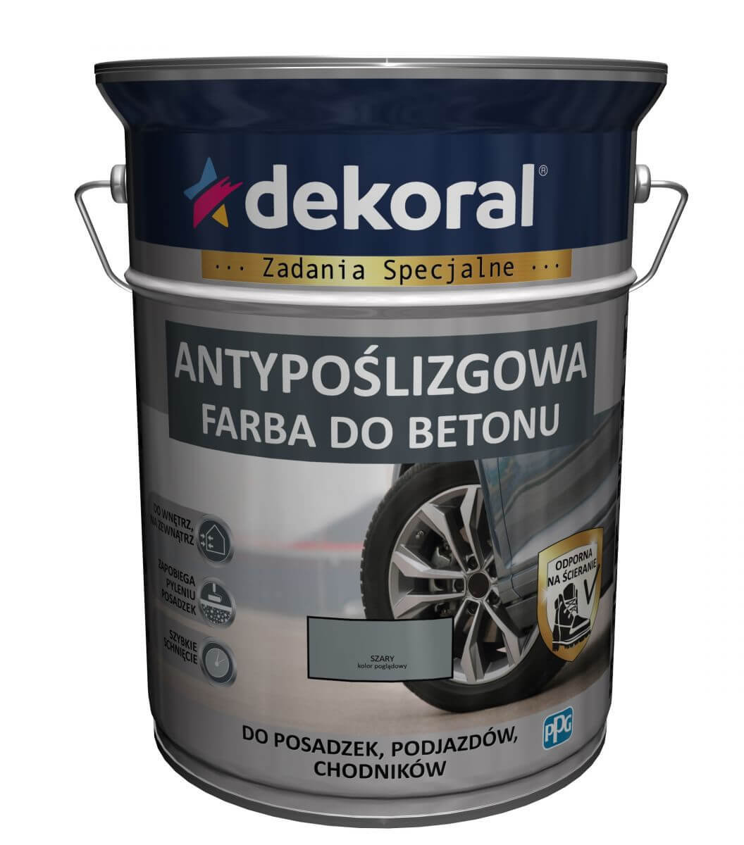 Dekoral Akrylit B Farba Do Betonu 5L Brązowo-mahoń