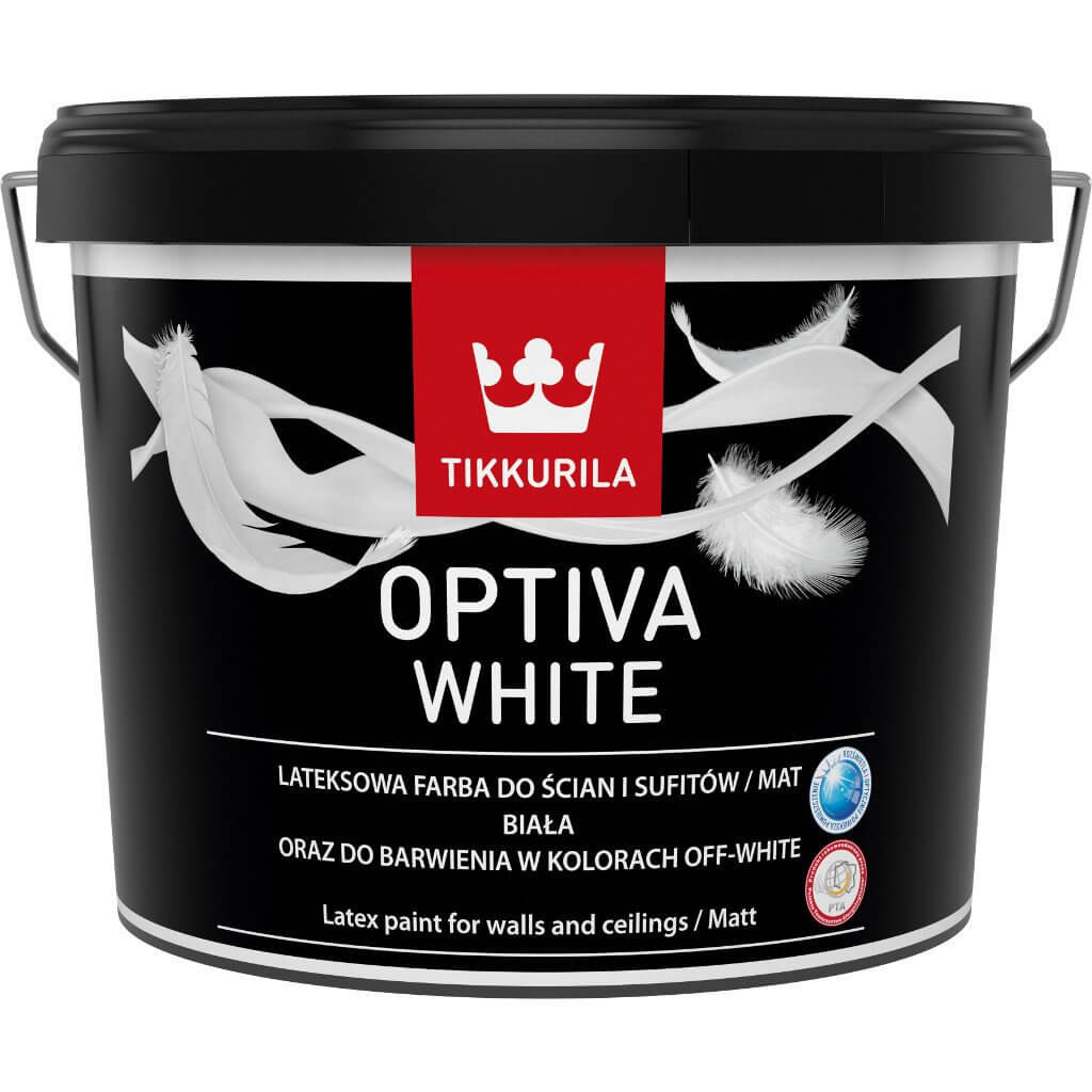 Tikkurila Optiva White- farba, kol. Moon 0.9l