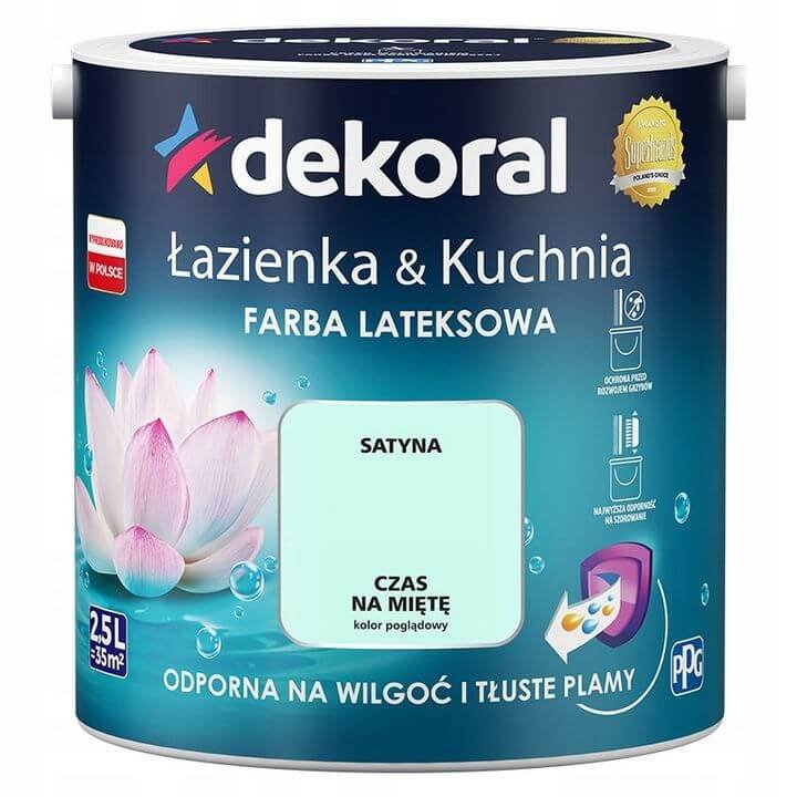 Dekoral Farba satynowa $268azienka i Kuchnia czas na mi$269te 2 5 l 390170