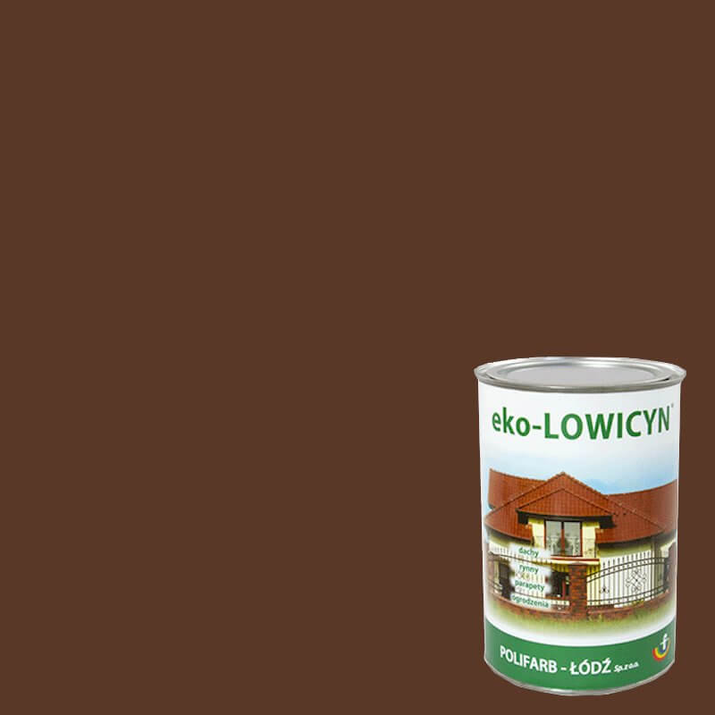 Polifarb Łódź Łódź Eko - Lowicyn brąz orzechowy RAL 8011 półmat 10l 021020