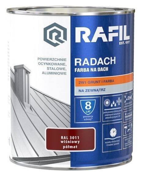 Radach wiśniowy RAL 3011 półmat 0,75L